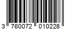 Barcode 3760072010228