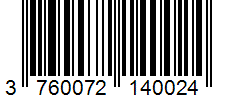 Barcode 3760072140024