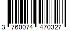 Barcode 3760074470327