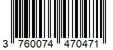 Barcode 3760074470471