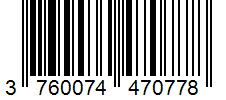 Barcode 3760074470778