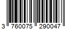 Barcode 3760075290047
