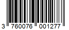 Barcode 3760076001277