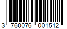Barcode 3760076001512