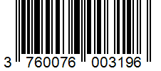Barcode 3760076003196