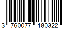 Barcode 3760077180322