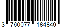 Barcode 3760077184849