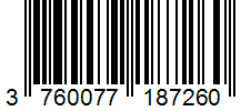 Barcode 3760077187260