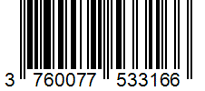 Barcode 3760077533166
