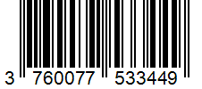 Barcode 3760077533449