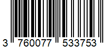 Barcode 3760077533753