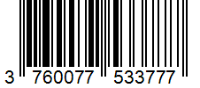 Barcode 3760077533777