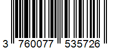 Barcode 3760077535726