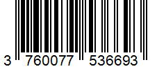 Barcode 3760077536693