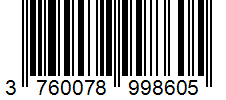 Barcode 3760078998605
