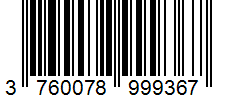 Barcode 3760078999367