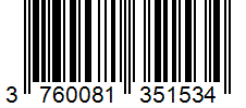 Barcode 3760081351534