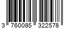 Barcode 3760085322578