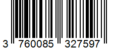 Barcode 3760085327597