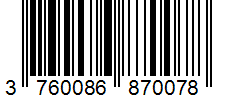 Barcode 3760086870078