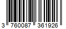Barcode 3760087361926