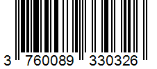 Barcode 3760089330326
