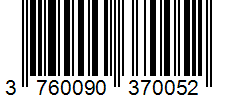 Barcode 3760090370052
