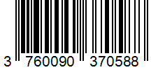Barcode 3760090370588
