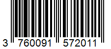 Barcode 3760091572011