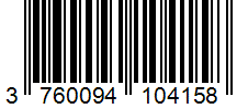 Barcode 3760094104158