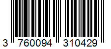 Barcode 3760094310429