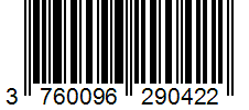 Barcode 3760096290422