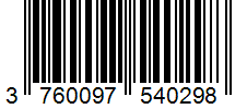 Barcode 3760097540298