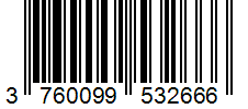 Barcode 3760099532666