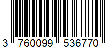 Barcode 3760099536770
