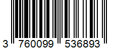 Barcode 3760099536893
