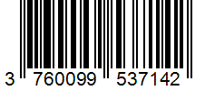 Barcode 3760099537142