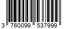 Barcode 3760099537999