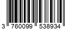 Barcode 3760099538934