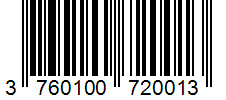 Barcode 3760100720013
