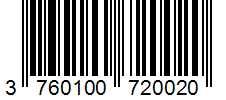 Barcode 3760100720020