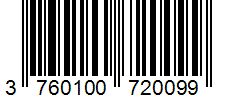 Barcode 3760100720099