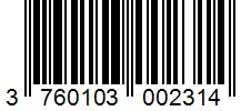 Barcode 3760103002314