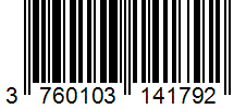 Barcode 3760103141792