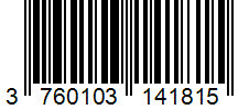 Barcode 3760103141815