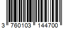 Barcode 3760103144700
