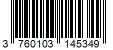 Barcode 3760103145349