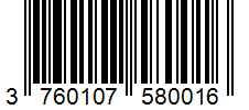 Barcode 3760107580016