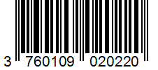 Barcode 3760109020220