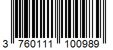 Barcode 3760111100989